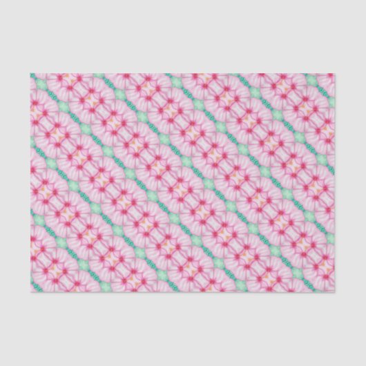 Farbenfrohe Hippie Chic Abstraktes Muster Seidenpapier (Vorderseite)