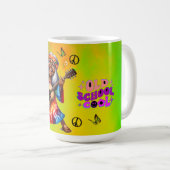 Farbenfrohe Hippie Chic Coole Tasse (VorderseiteRechts)