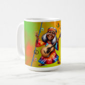 Farbenfrohe Hippie Chic Coole Tasse (Vorderseite Links)