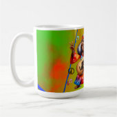 Farbenfrohe Hippie Chic Coole Tasse (Links)
