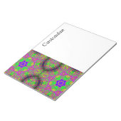 Farbenfrohe Hippie-Stil psychedelisch Notizblock (angewinkelt)