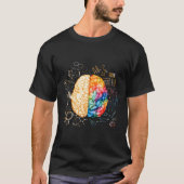 Farbenfrohe Hirnforschung und Neurowissenschaft Ne T-Shirt (Vorderseite)