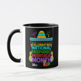 Farbenfrohe HISPANISCHE ERBE MONAT Tasse