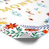 Farbenfrohe hispanische/lateinische Erbschaft Mona Poster (Ecke)