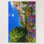 Farbenfrohe historische Gebäude Landschaft Deutsch Puzzle (Vertikal)