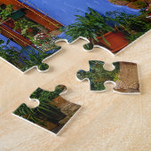 Farbenfrohe historische Häuser Village Frankreich  Puzzle (Seite)