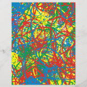 Farbenfrohe Hitzewallungen mehrfarbige Splash Rege Flyer (Hinten)