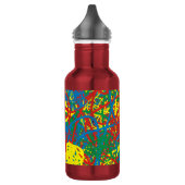Farbenfrohe Hitzewallungen mehrfarbige Splash Rege Trinkflasche (Links)