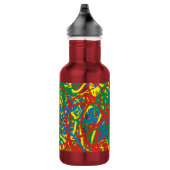Farbenfrohe Hitzewallungen mehrfarbige Splash Rege Trinkflasche (Rechts)