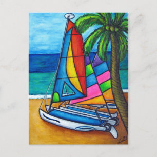 Farbenfrohe Hobby Postcard Postkarte
