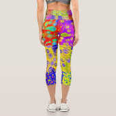 Farbenfrohe Hochwaisted Capris (Rückseite)