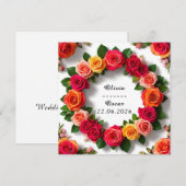 Farbenfrohe Hochzeit Blumenreath (Vorne/Hinten)