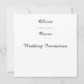 Farbenfrohe Hochzeit Blumenreath Einladung (Rückseite)