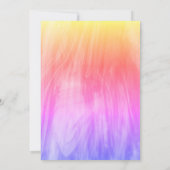 farbenfrohe Hochzeit Einladung (Rückseite)