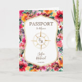 Farbenfrohe Hochzeit in Urlaubsort Einladung (Vorderseite)