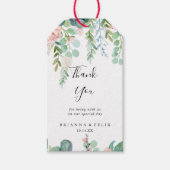 Farbenfrohe Hochzeit mit tropischen Pflanzen Viele Geschenkanhänger (Vorderseite)