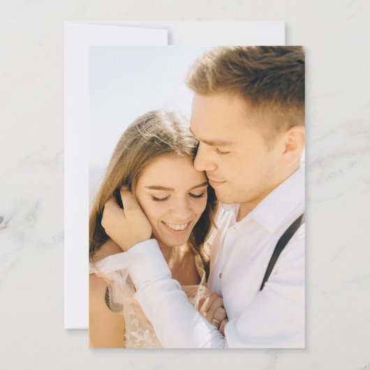 Farbenfrohe Hochzeit mit tropischer Wasserfarbe Save The Date (Rückseite)