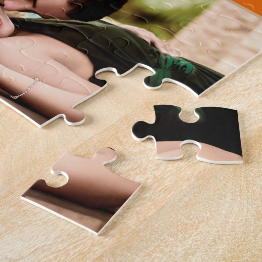 Farbenfrohe Hochzeit retten das Datum Puzzle (Seite)