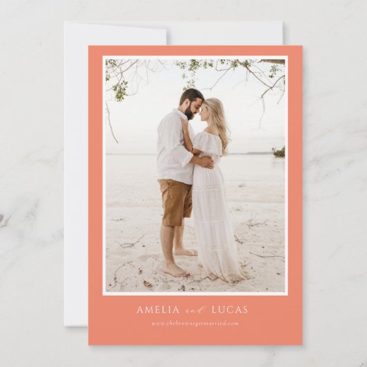 Farbenfrohe Hochzeitseinladung mit Spring Florals Einladung (Rückseite)