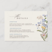 Farbenfrohe Hochzeitsfeier Hochzeitsstunde Details Begleitkarte (Vorderseite)