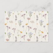 Farbenfrohe Hochzeitsfeier Hochzeitsstunde Details Begleitkarte (Rückseite)