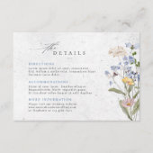 Farbenfrohe Hochzeitsfeier Hochzeitsstunde Details Begleitkarte (Vorderseite)