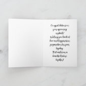 Farbenfrohe Hochzeitskarte für Blumenblumen - Brau Karte (Innenseite)