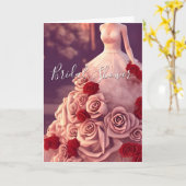 Farbenfrohe Hochzeitskarte für Brautparty, Blumenk Karte (Gelbe Blume)