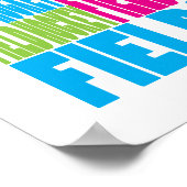 Farbenfrohe Hockey Poster (Ecke)