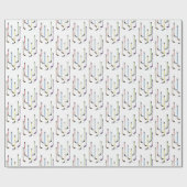 Farbenfrohe Hockey Sticks Kleines Muster Geschenkpapier (Flach)