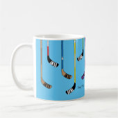 Farbenfrohe Hockeyschläger Kaffeetasse (Links)