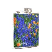 Farbenfrohe Holland Blub Blume Custom Flask Flachmann (Rechts)