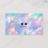 Farbenfrohe holografische Malerei Visitenkarte (Rückseite)