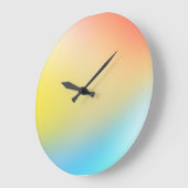 Farbenfrohe holografische Rundmauer Große Wanduhr (Winkel)
