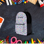 Farbenfrohe holografische Schmetterlinge Moderne M Bedruckter Rucksack