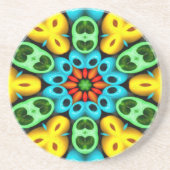 Farbenfrohe Holzbälle Muster Getränkeuntersetzer (Vorne)