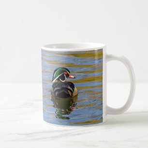 Farbenfrohe Holzente Kaffeetasse