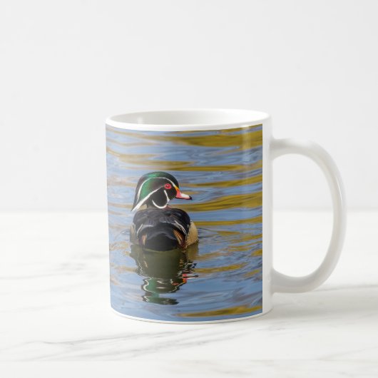 Farbenfrohe Holzente Kaffeetasse (Rechts)