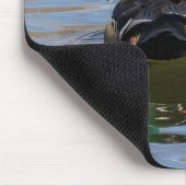 Farbenfrohe Holzente Mousepad (Ecke)