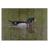 Farbenfrohe Holzente Schneidebrett (Vorderseite)