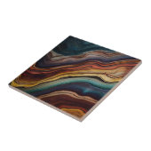 Farbenfrohe Holzkacheln Fliese (Seite)