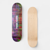 Farbenfrohe Holzkörner #2 Skateboard (Vorderseite)