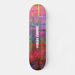 Farbenfrohe Holzkörner #3 Skateboard