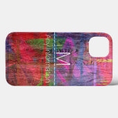 Farbenfrohe Holzkörner Case-Mate iPhone Hülle (Rückseite (Horizontal))