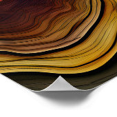 Farbenfrohe Holzkunstposter Poster (Ecke)