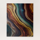 Farbenfrohe Holzpuzzle Puzzle (Vertikal)