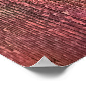 Farbenfrohe Holzstruktur. mehrfarbig Poster (Ecke)