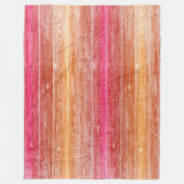 farbenfrohe Holzwand Fleecedecke (Vorderseite)