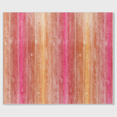 farbenfrohe Holzwand Geschenkpapier (Flach)