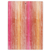 farbenfrohe Holzwand Klemmbrett (Rückseite)